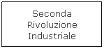 Casella di testo: Seconda Rivoluzione Industriale
